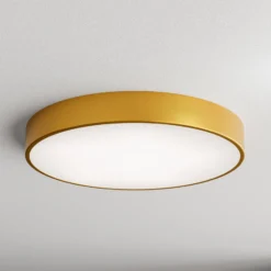 Deckenleuchte Cleo, Ø 60 cm, IP20, goldfarben, Metall, E27