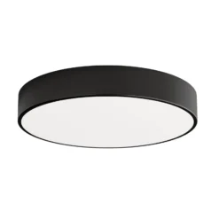 Deckenleuchte Cleo, Ø 50 cm, IP20, schwarz, Metall, E27