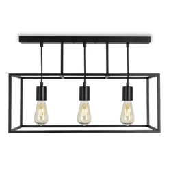 Deckenleuchte Cubic³ 3384, dreiflammig,schwarz