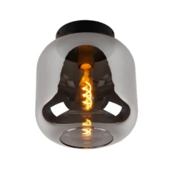 Deckenleuchte Joanet mit Rauchglas, Ø 25 cm