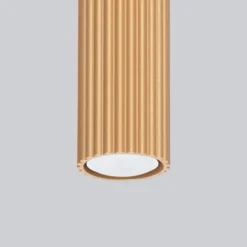 Deckenleuchte Karbon, goldfarben, Höhe 20 cm, Aluminium