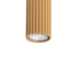 Deckenleuchte Karbon, goldfarben, Höhe 20 cm, Aluminium