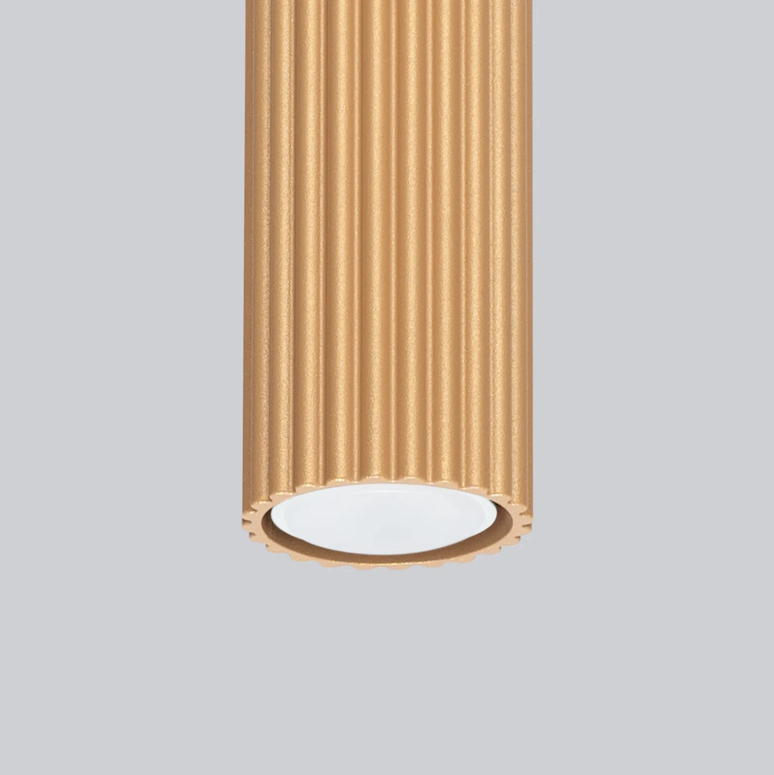 Deckenleuchte Karbon, goldfarben, Höhe 10 cm, Aluminium