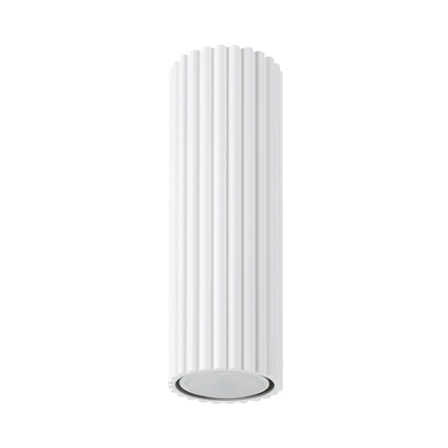 Deckenleuchte Karbon, weiß, Höhe 20 cm, Aluminium