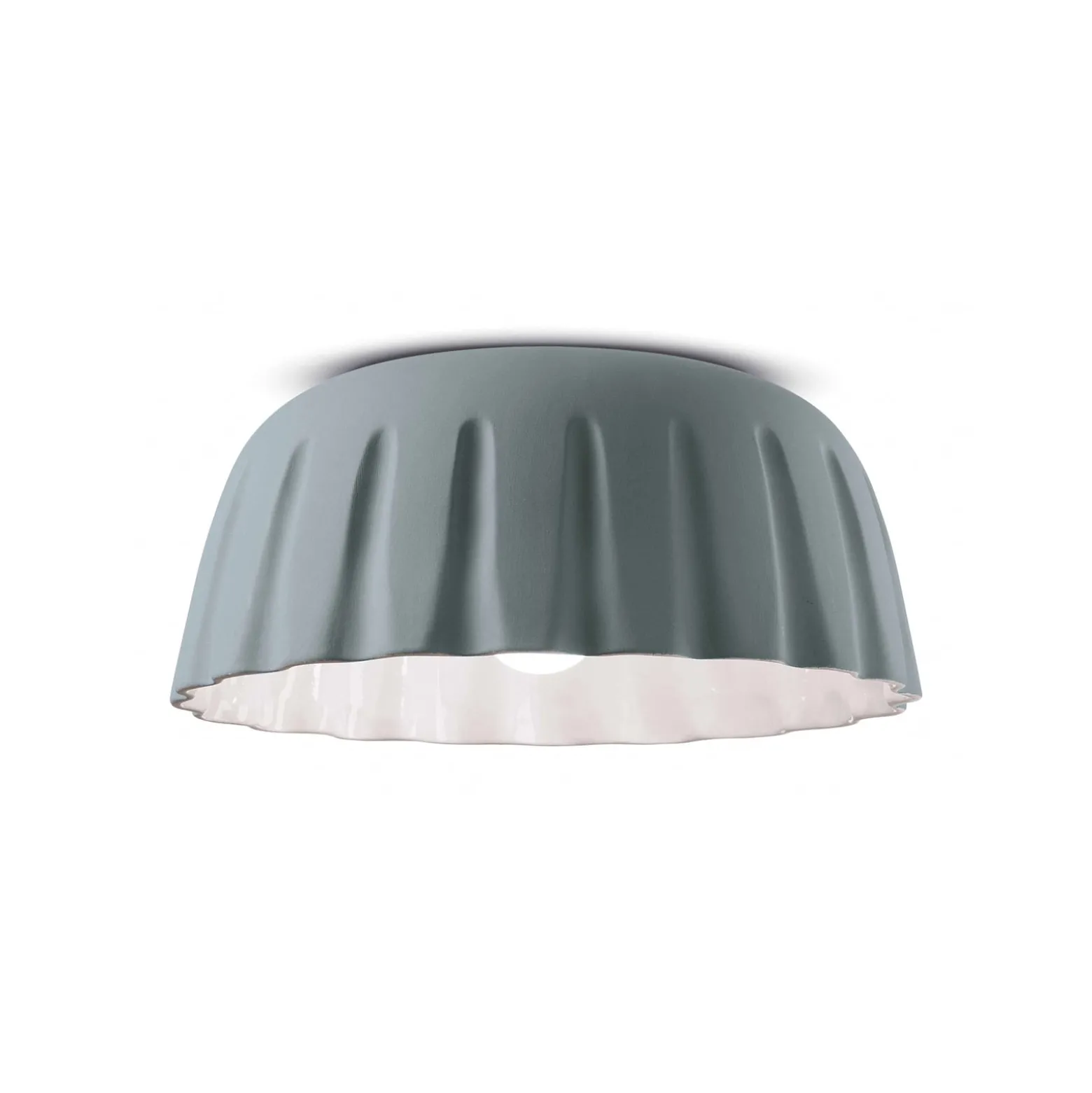 Deckenleuchte Madame Gres Keramik Höhe 17 cm, grau