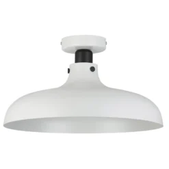 Deckenleuchte Matlock, Ø 38 cm, grau/schwarz