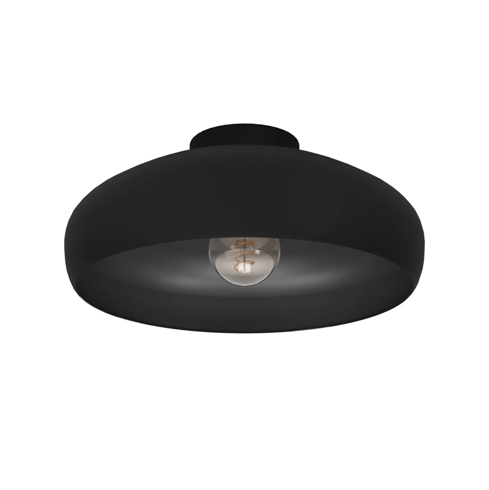 Deckenleuchte Mogano, Ø 40 cm, schwarz, Stahl