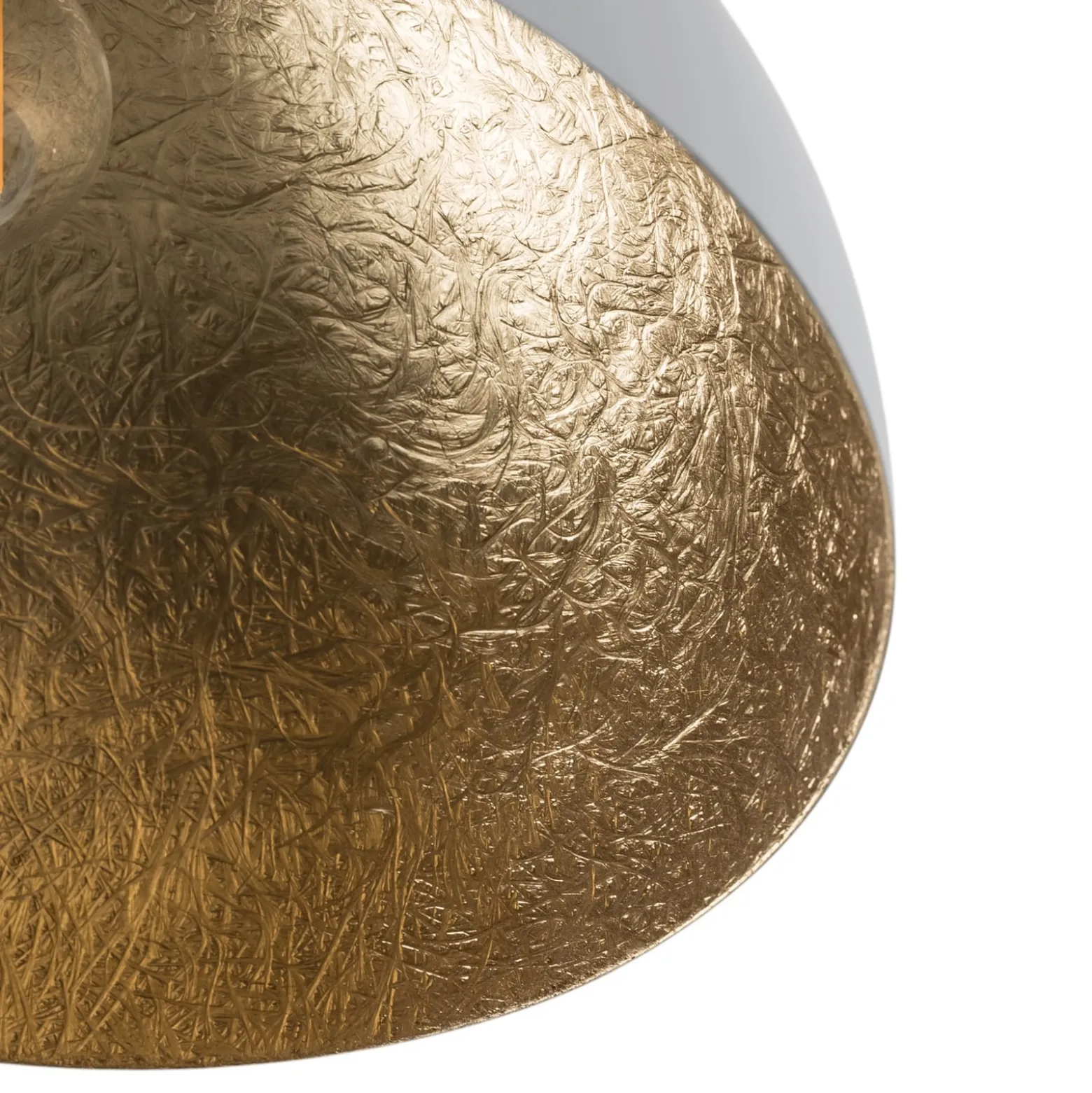 Deckenleuchte Sfera, Ø 35cm, weiß/gold