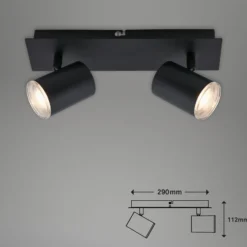 Deckenspot Banyo Splash GU10 IP44 zweiflammig