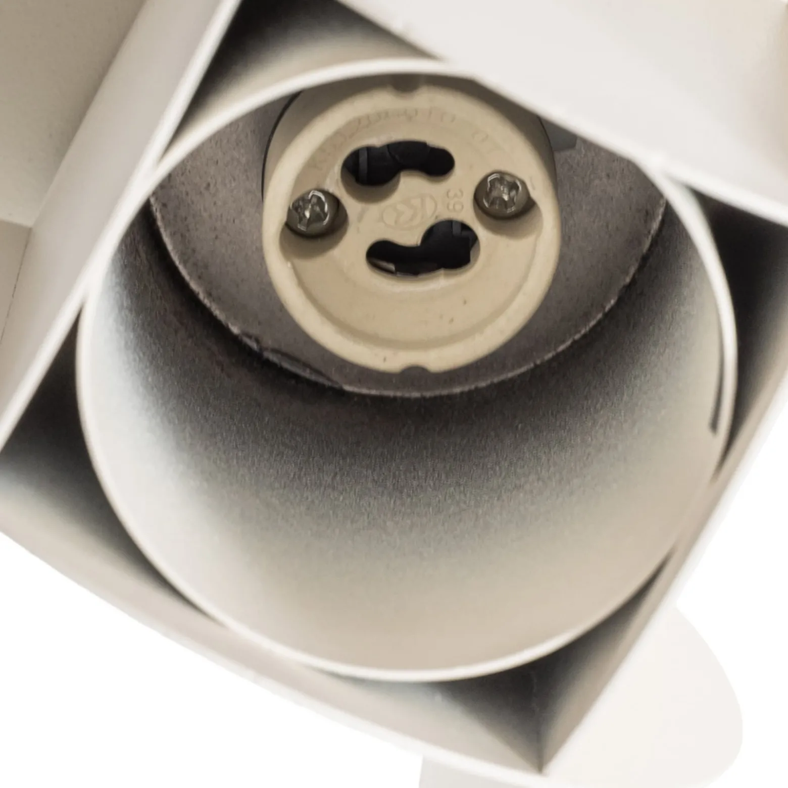 Deckenspot GAMBIT, cremeweiß, Ø 10 cm, Metall, GU10
