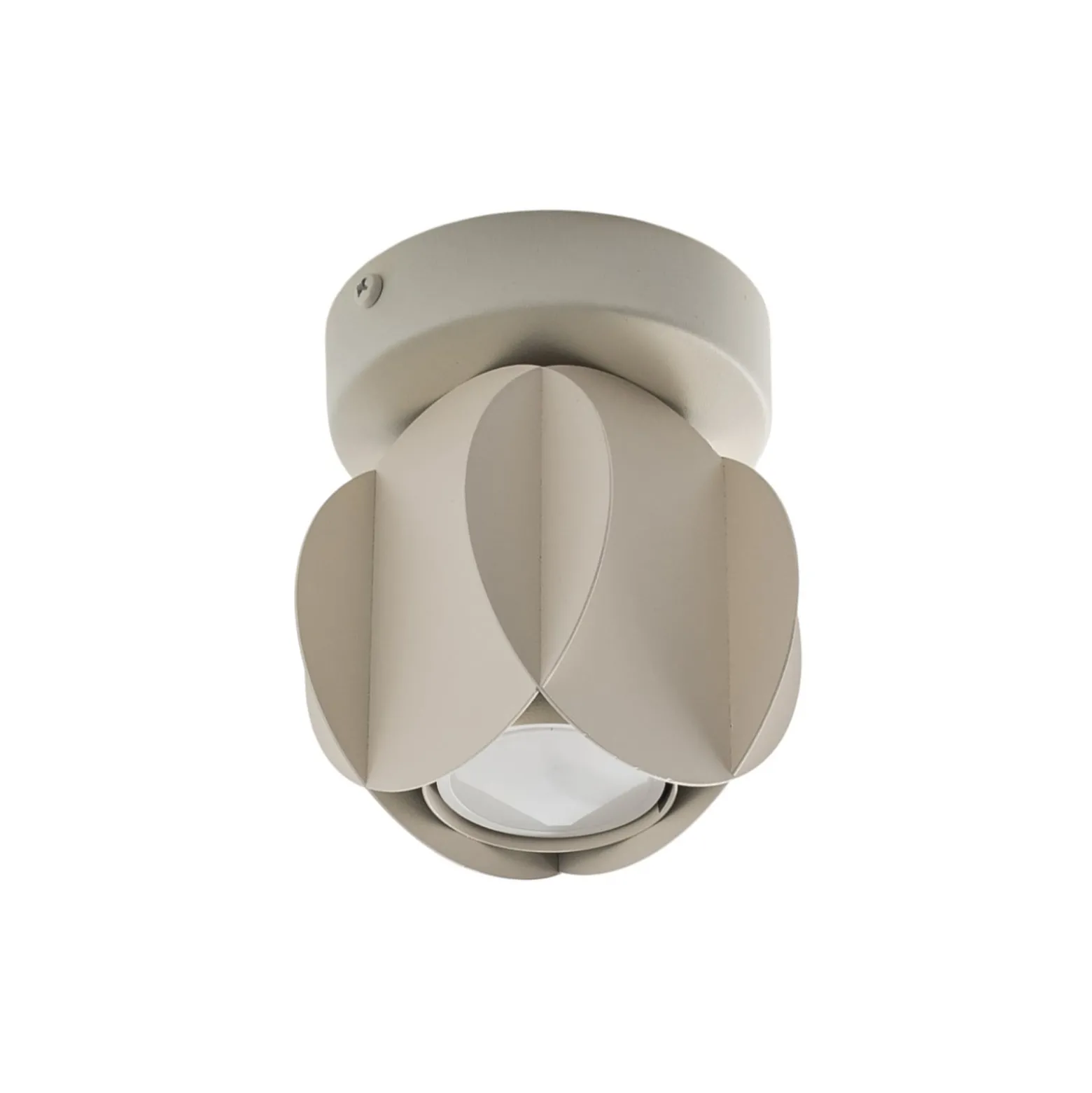 Deckenspot GAMBIT, cremeweiß, Ø 10 cm, Metall, GU10