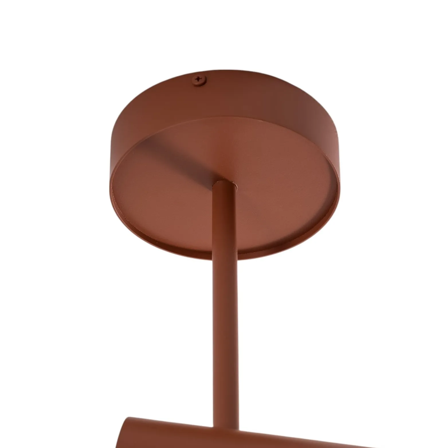 Deckenspot Leda 1, ziegelrot, 1-flammig, Höhe 34 cm