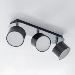 Deckenstrahler Cloudy dreiflammig schwarz