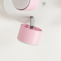 Deckenstrahler Cloudy dreiflammig Rondell rosa