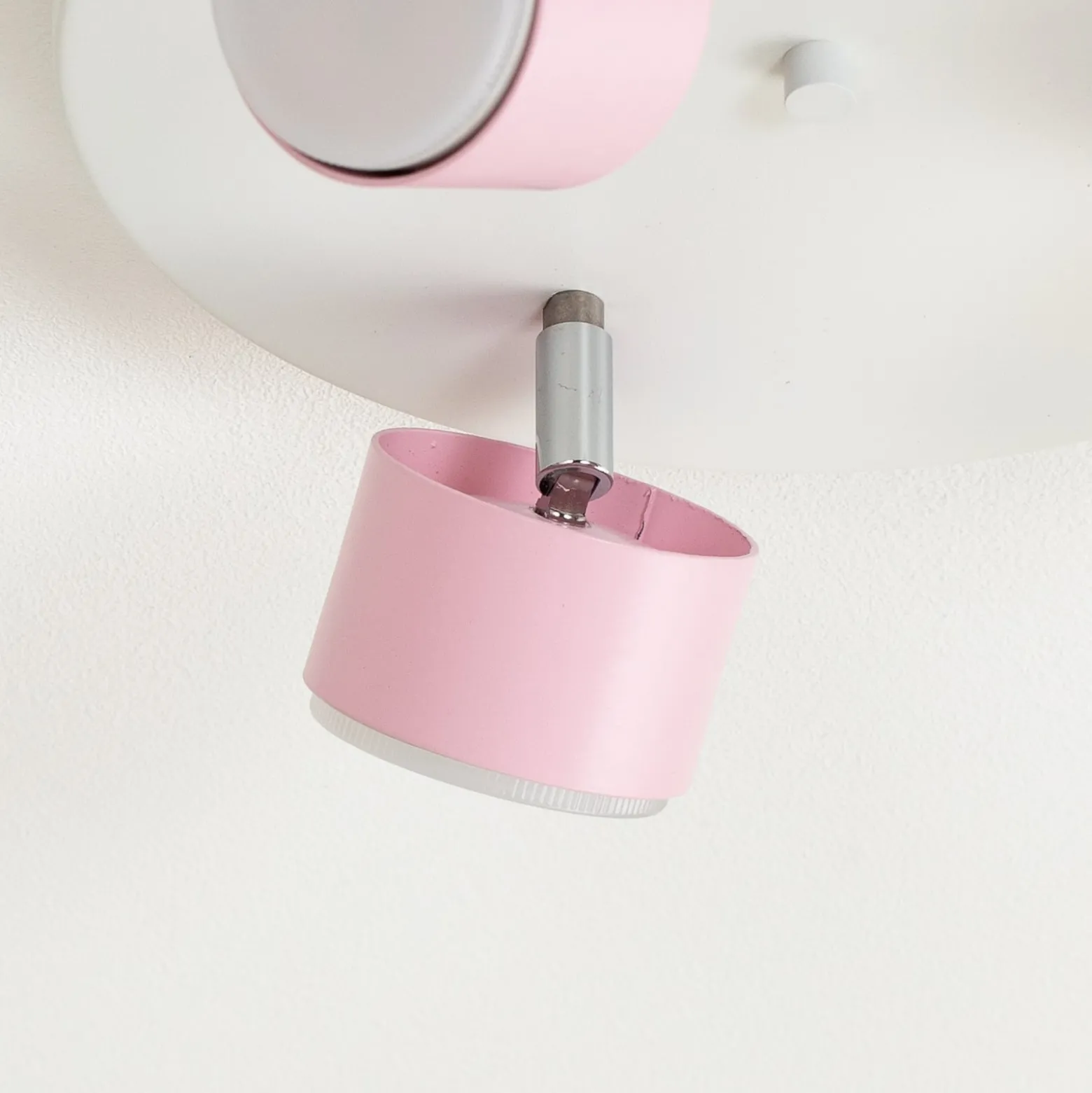 Deckenstrahler Cloudy dreiflammig Rondell rosa