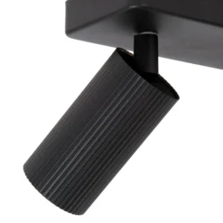 Deckenstrahler Clubs, zweiflammig, schwarz