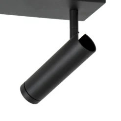 Deckenstrahler Grado, Länge 25 cm, schwarz, Metall, 2-flg.