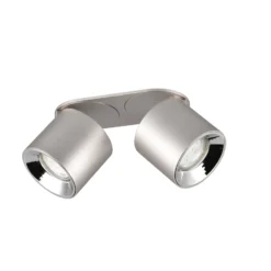 Deckenstrahler Guayana GU10 zweiflammig nickel