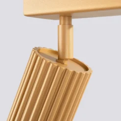 Deckenstrahler Karbon, goldfarben, Länge 117 cm, Alu, 6-flg.