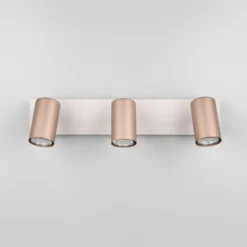 Deckenstrahler Marley braun/hellgrau 48 x 9 cm 3-flg. Metall