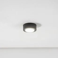 Deckenstrahler SPOT 53, schwarz, Ø 11,5 cm, Metall, GX53