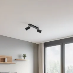 Deckenstrahler Zoom, 2-flammig, schwarz