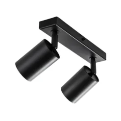Deckenstrahler Zoom, 2-flammig, schwarz