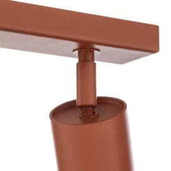 Deckenstrahler Zoom, 4-flammig, rot, Stahl, GU10
