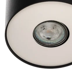 Downlight Point S, schwarz/weiß/schwarz