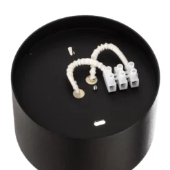 Downlight Point S, schwarz/weiß/schwarz