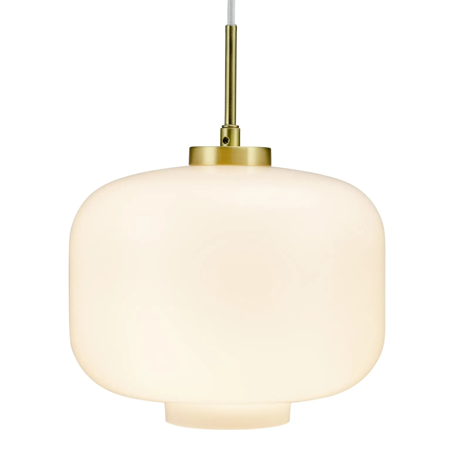 Dyberg Larsen Hängelampe Arp, messingfarben, Glas, Ø 30 cm
