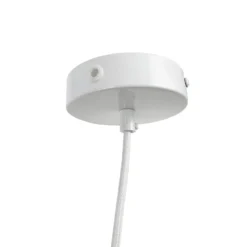 Dyberg Larsen Hängelampe Planet, weiß, Ø 40 cm, Metall