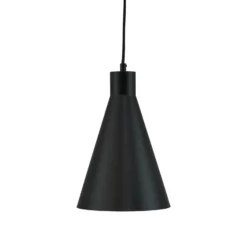 Dyberg Larsen Pendellampe Miles, schwarz, Ø 20 cm, Metall