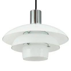 Dyberg Larsen Pendellampe Morph, opal, Ø 28 cm, Glas