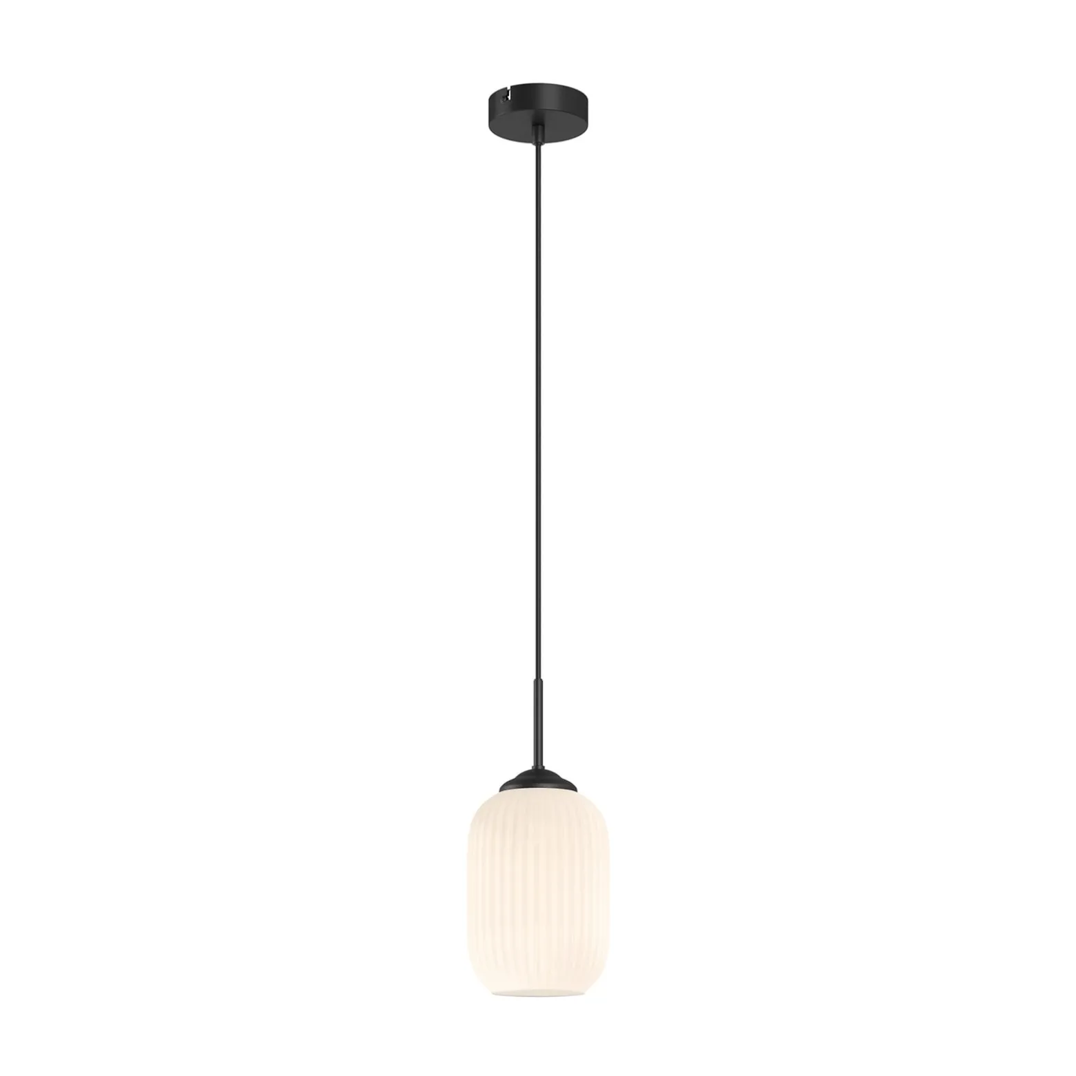 Dyberg Larsen Riflet Pendellampe aus Glas, Ø 14 cm