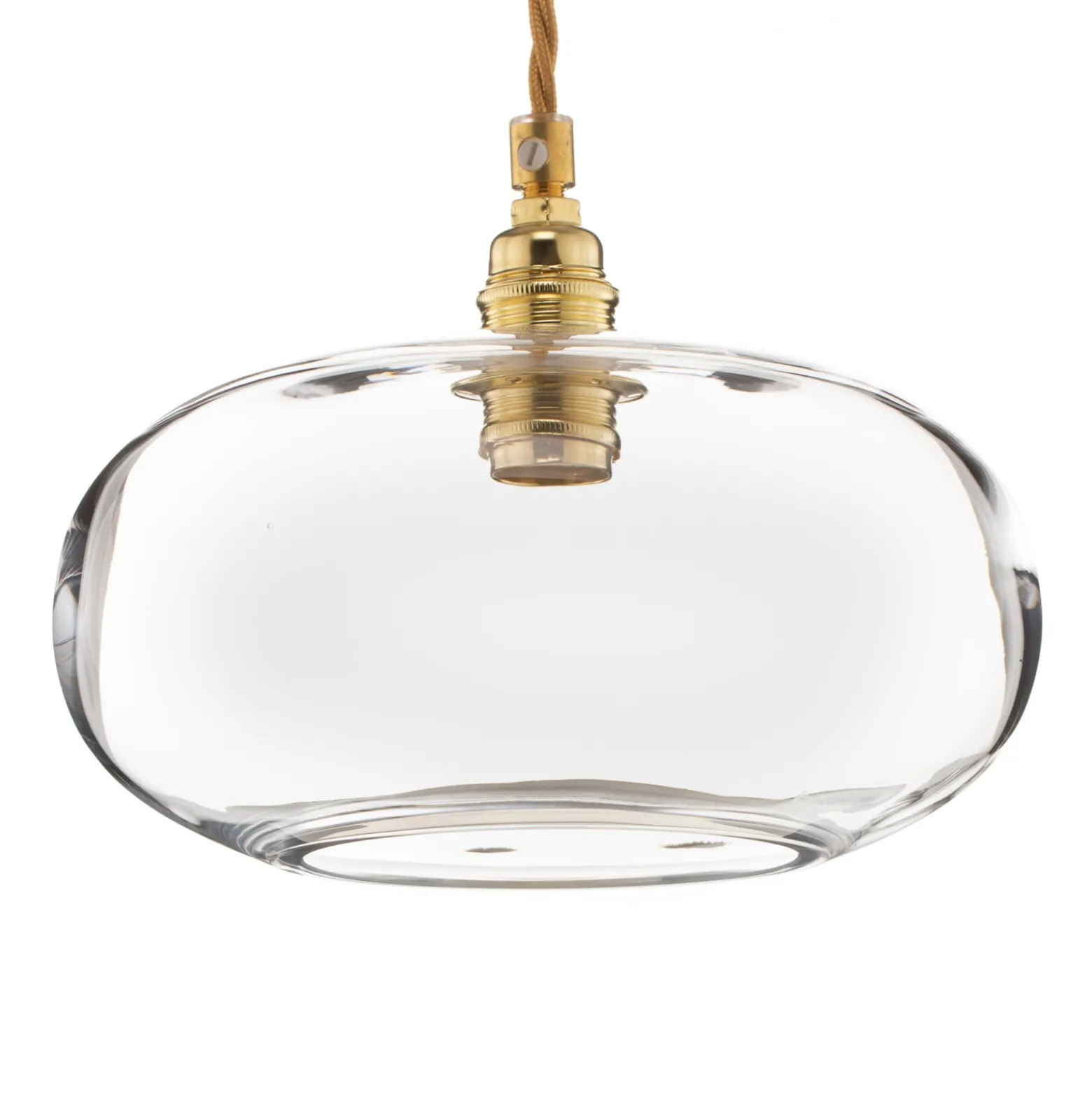 EBB & FLOW Horizon Glas-Pendelleuchte klar Ø 21 cm