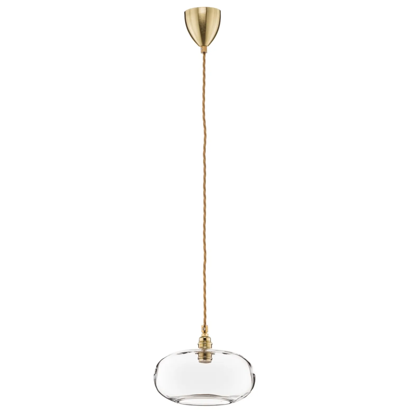 EBB & FLOW Horizon Glas-Pendelleuchte klar Ø 21 cm