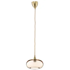 EBB & FLOW Horizon Hängelampe gold rauch Ø 21cm
