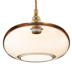 EBB & FLOW Horizon Hängelampe gold rauch Ø 21cm