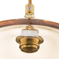 EBB & FLOW Horizon Hängelampe gold rauch Ø 21cm