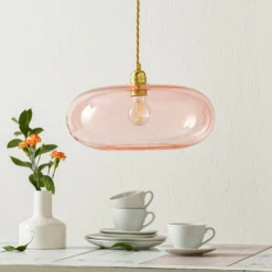 EBB & FLOW Horizon Hängelampe rosé-gold Ø 36 cm