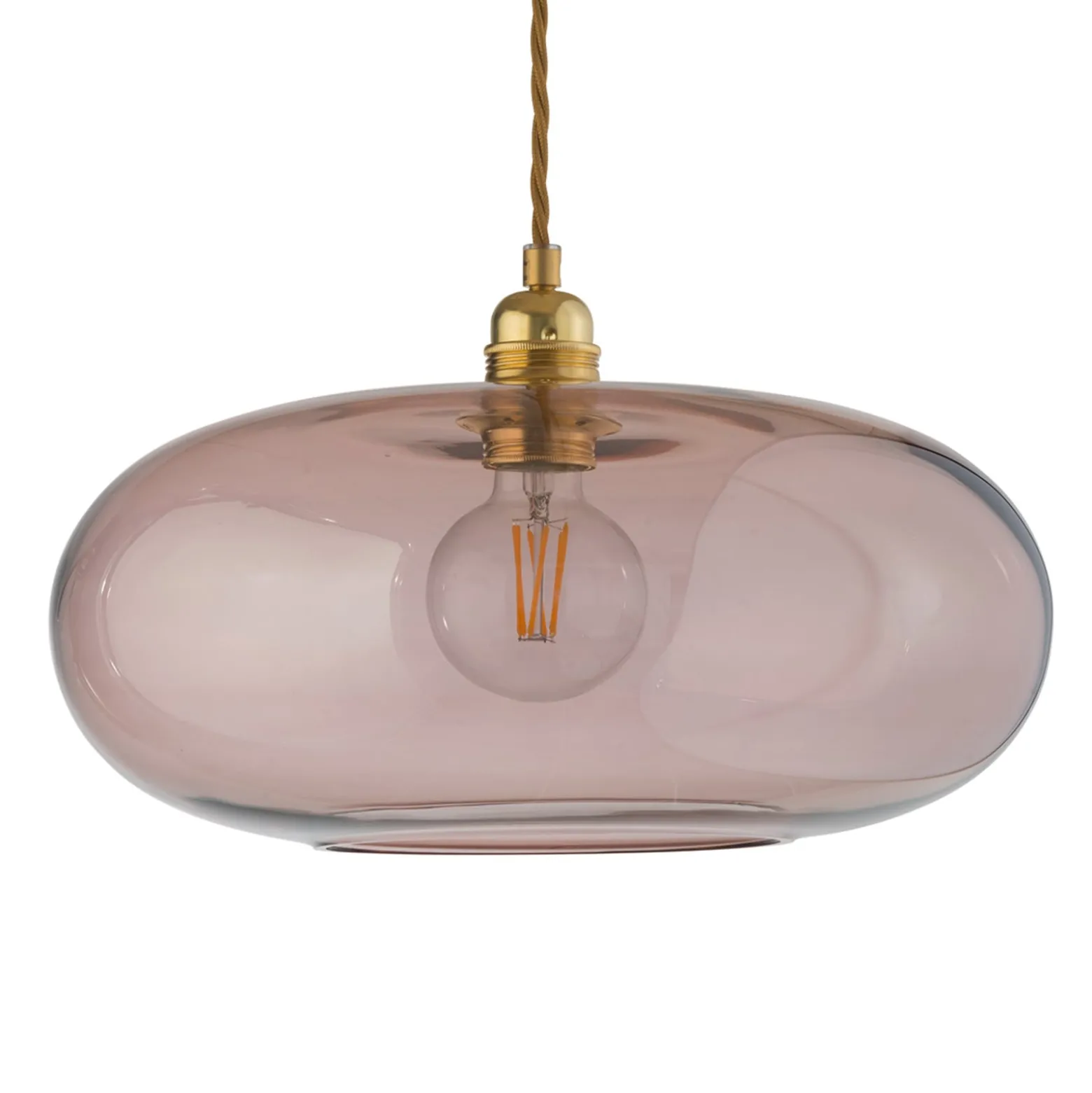 EBB & FLOW Horizon Pendellampe rosé-braun Ø 36 cm