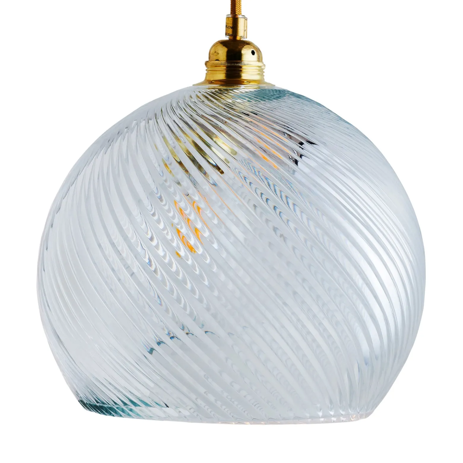 EBB & FLOW Rowan Hängelampe gold/crystal Ø 28 cm