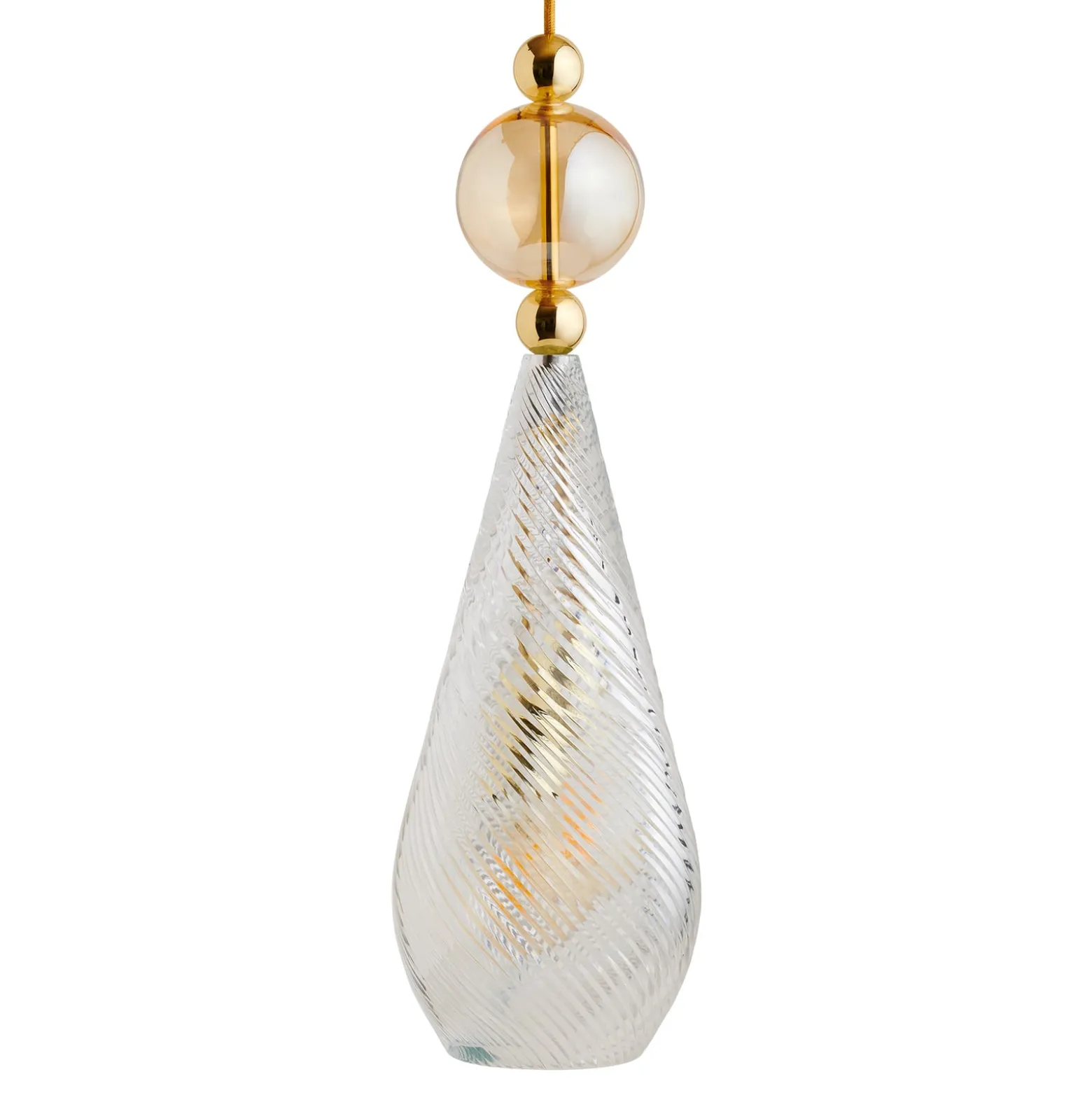 EBB & FLOW Smykke L gold crystal swirl gold-rauch