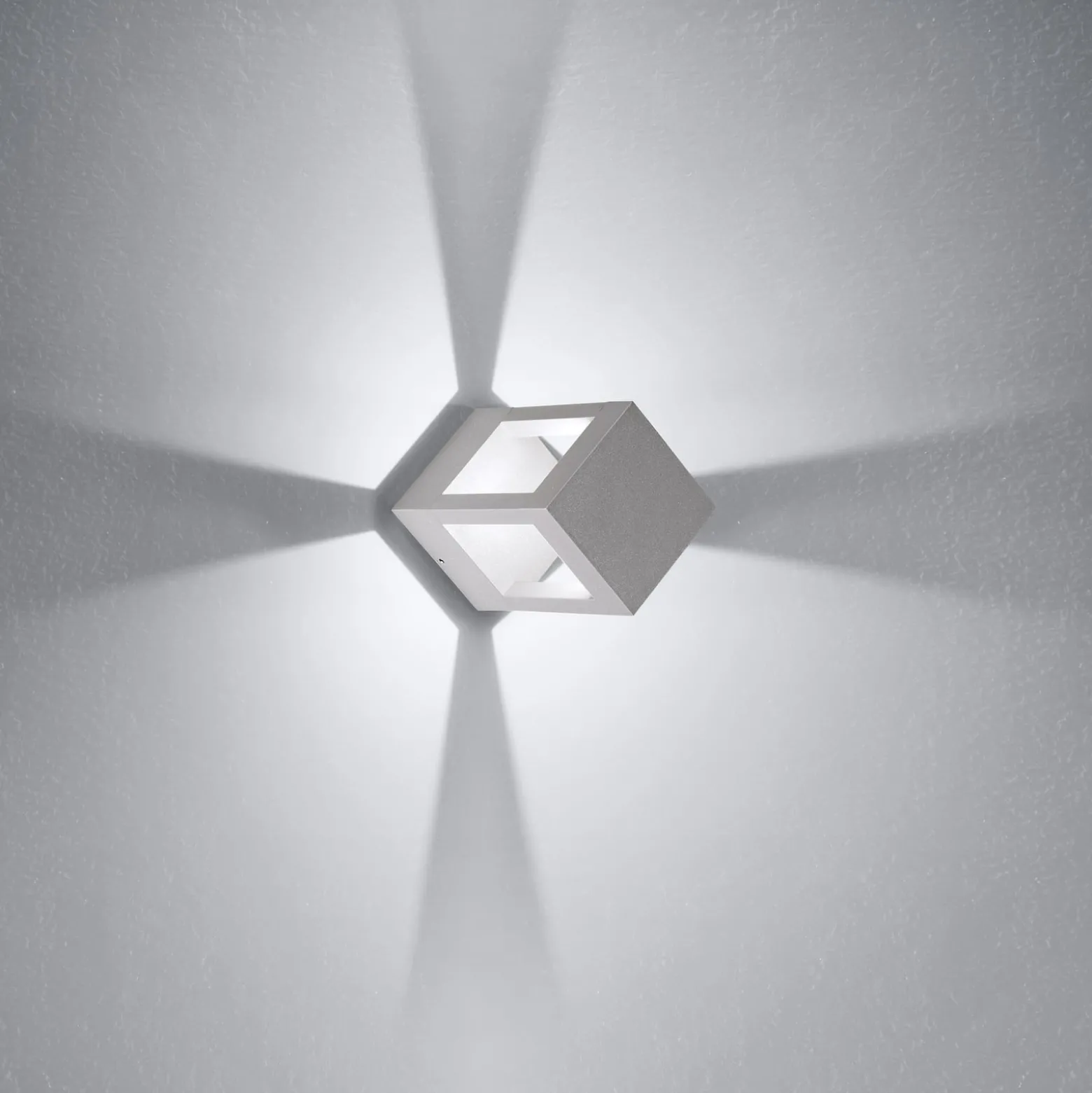 Egger DLS LED-Sockelleuchte York, grau, 20 cm