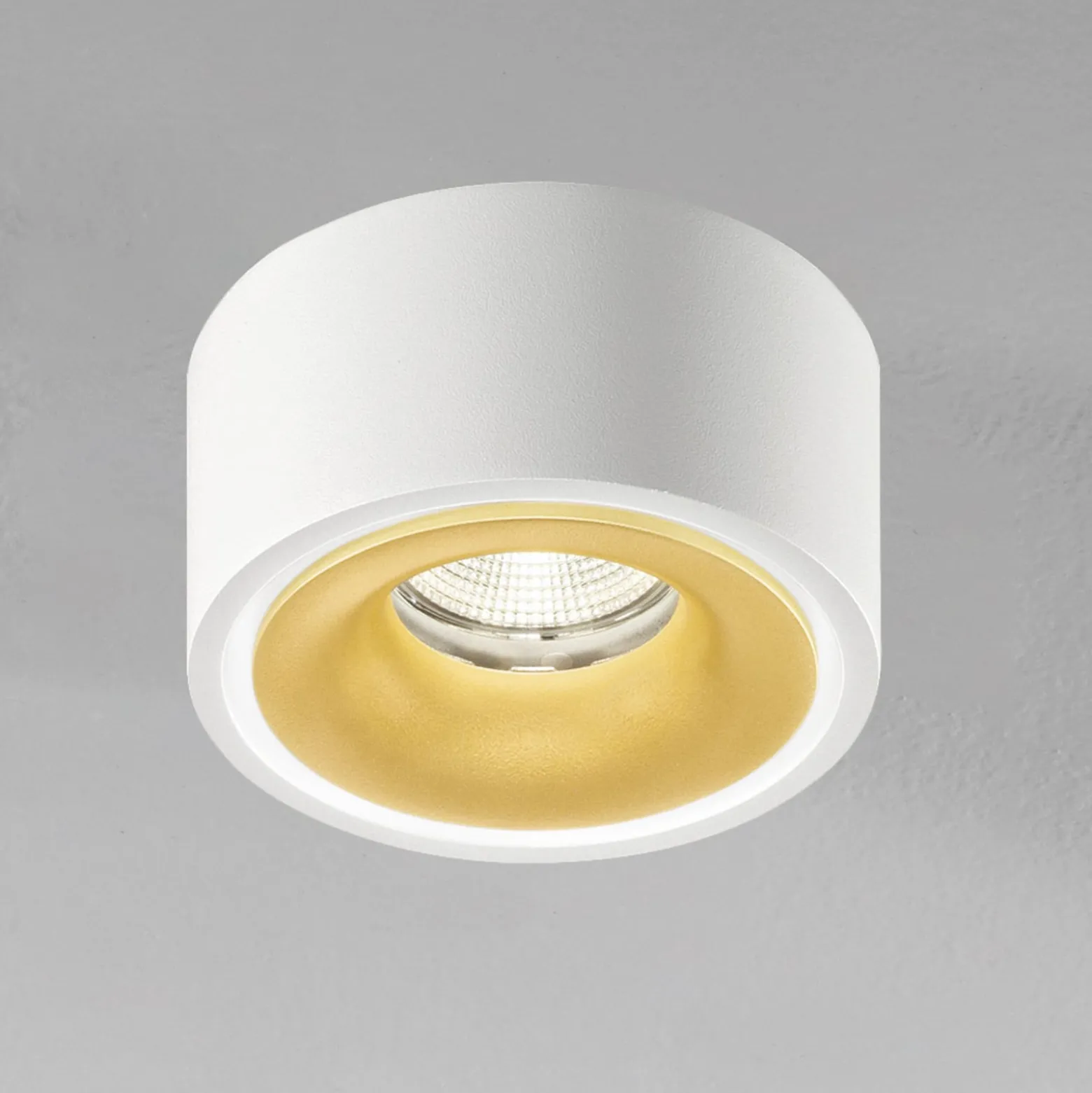 Egger DLS LED-Spot Clippo EP, weiß-gold, 2.700K