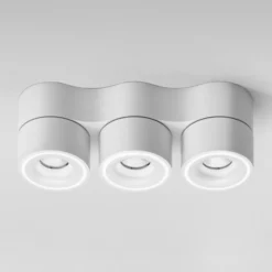 Egger DLS LED-Strahler Clippo Trio, 3-flammig, weiß, dimmbar