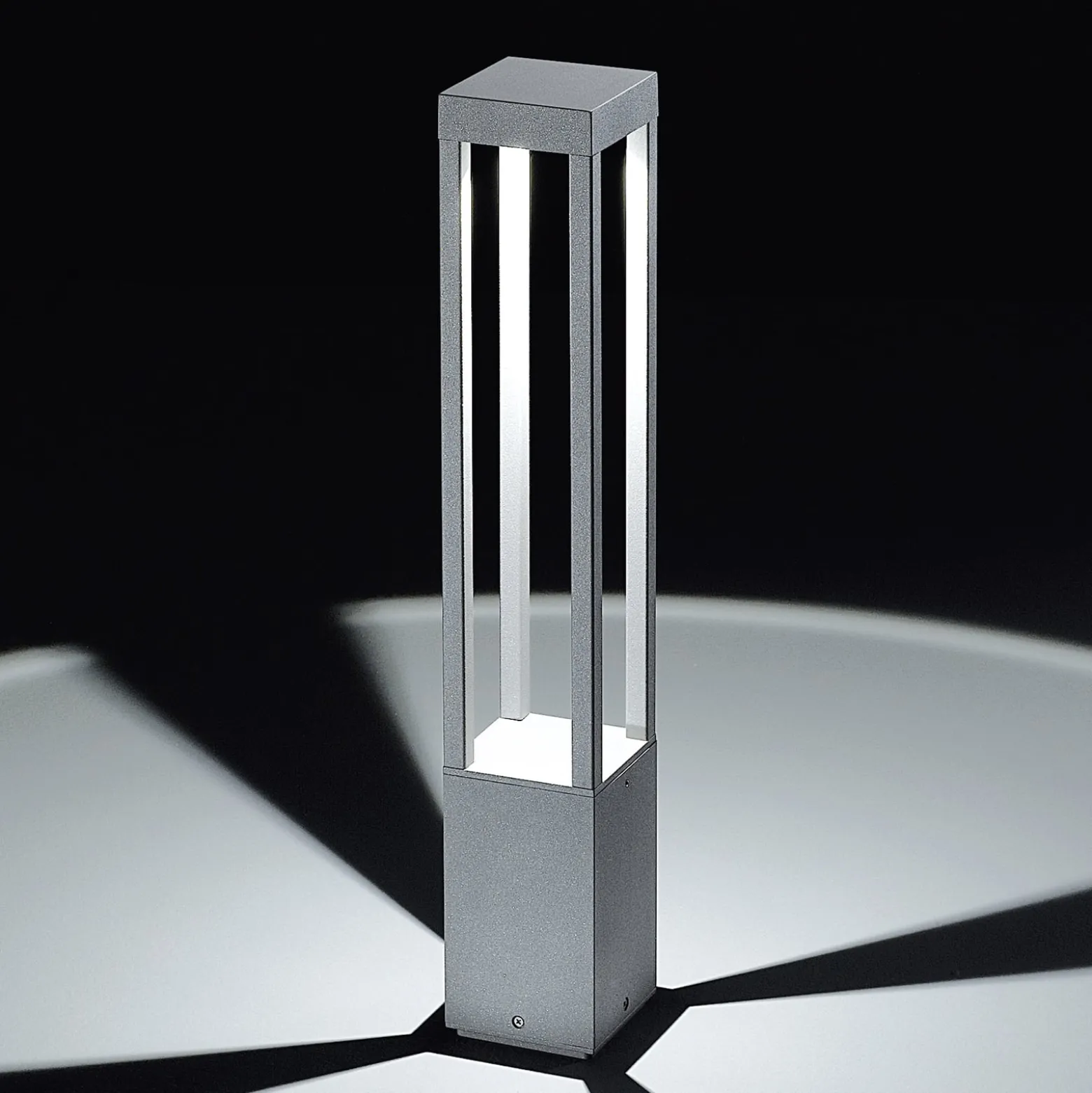 Egger York LED-Wegeleuchte grau, 65 cm