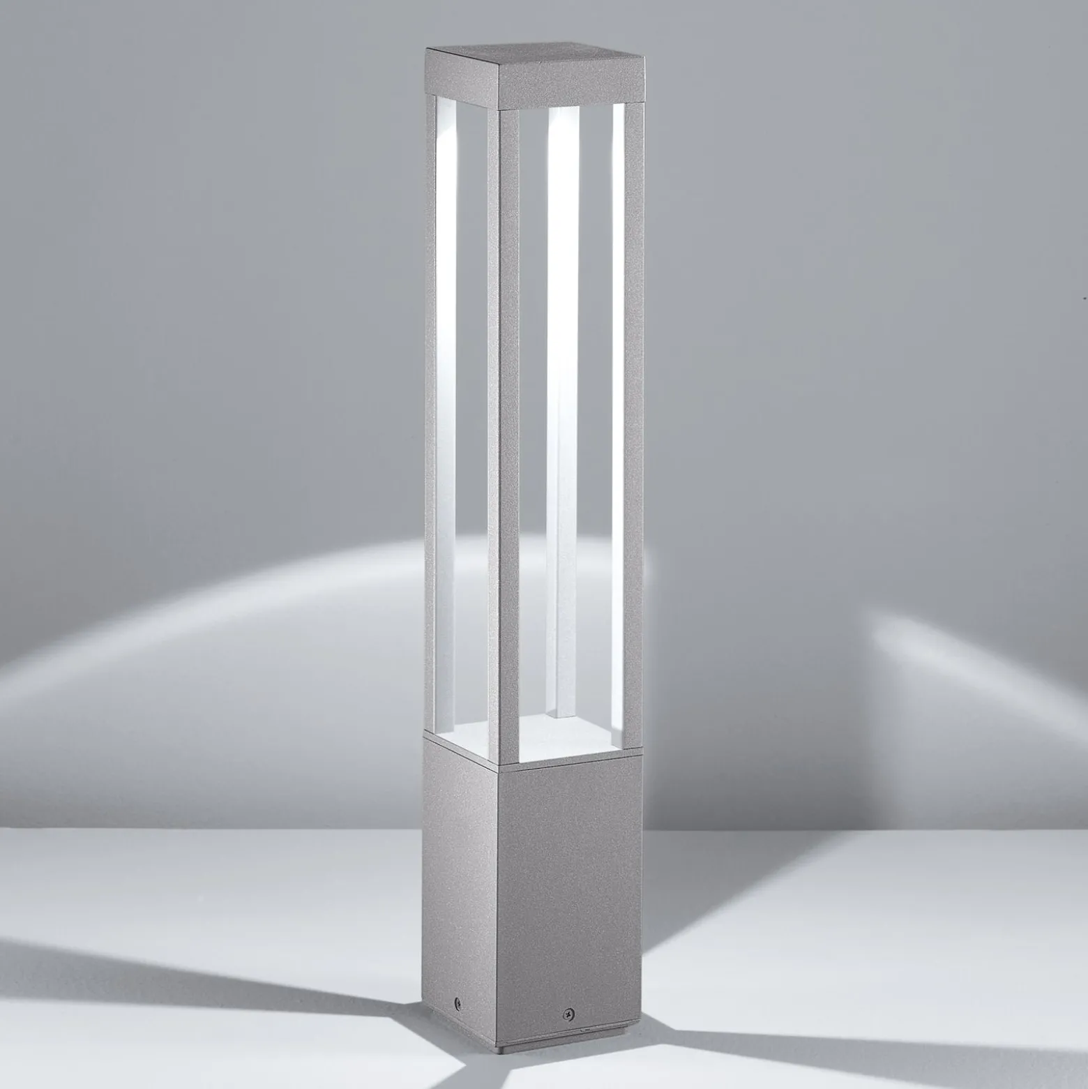 Egger York LED-Wegeleuchte grau, 65 cm