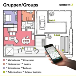 EGLO connect Capasso-Z LED-Deckenleuchte CCT